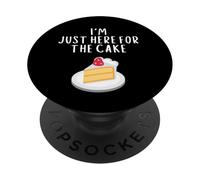 I'm Just Here For Cake Funny Wedding Meme Costume Cakes PopSockets PopGrip Adhesivo