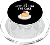 I'm Just Here For Cake Funny Wedding Meme Costume Cakes PopSockets PopGrip para MagSafe