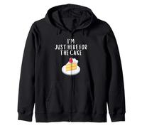 I'm Just Here For Cake Funny Wedding Meme Costume Cakes Sudadera con Capucha