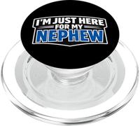 I'm Just Here For My Nephew Funny Recién Nacido Bebé Tío Tía PopSockets PopGrip para MagSafe