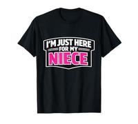 I'm Just Here For My Niece Funny Recién Nacido Bebé Tío Tía Camiseta