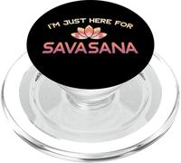 I'm Just Here For Savasana Shirt Funny Yoga PopSockets PopGrip para MagSafe