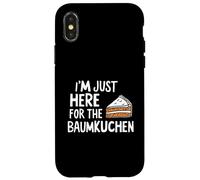 I'm Just Here for The Baumkuchen German Layer Dessert Cake Carcasa para iPhone X/XS