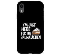 I'm Just Here for The Baumkuchen German Layer Dessert Cake Carcasa para iPhone XR