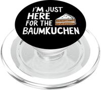 I'm Just Here for The Baumkuchen German Layer Dessert Cake PopSockets PopGrip para MagSafe