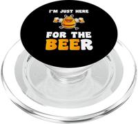 I'm Just Here For The Beer Bier Abeja PopSockets PopGrip para MagSafe