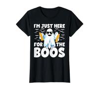 I'm Just Here For The Boos for a Halloween Drinking Party Camiseta gráfica económica, Mujer, Negro, L