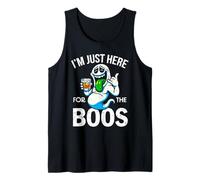 Im Just Here For The Boos Funny Spirit Disfraz de Halloween Camiseta sin Mangas