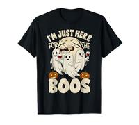 I'm Just Here For The Boos Ghost Funny Halloween Women Camiseta