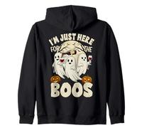 I'm Just Here For The Boos Ghost Funny Halloween Women Sudadera con Capucha