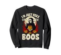 I'm Just Here For The Boos Skeleton Funny Halloween Sudadera