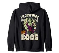 I'm Just Here For The Boos Zombie Funny Halloween Women Sudadera con Capucha