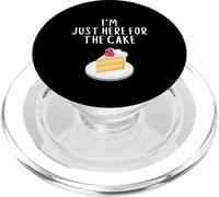 I'm Just Here For The Cake Funny Wedding Party Costume Cakes PopSockets PopGrip para MagSafe