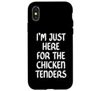 I'm Just Here for The Chicken Tenders Fried Chicken Tendies Carcasa para iPhone X/XS