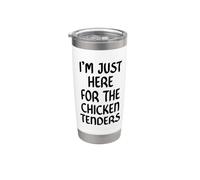 I'm Just Here for the Chicken Tenders Funny Chicken Tender Vaso térmico de acero inoxidable de doble pared