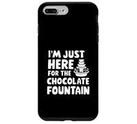 I'm Just Here for The Chocolate Fountain Dessert Dip Buffet Carcasa para iPhone 7 Plus/8 Plus