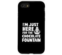 I'm Just Here for The Chocolate Fountain Dessert Dip Buffet Carcasa para iPhone SE (2020) / 7/8
