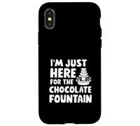 I'm Just Here for The Chocolate Fountain Dessert Dip Buffet Carcasa para iPhone X/XS