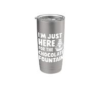 I'm Just Here for the Chocolate Fountain Dessert Dip Buffet Vaso térmico de acero inoxidable de doble pared