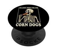 I'm Just Here For The Corn Dogs PopSockets PopGrip Adhesivo