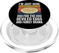 I'm Just Here For The Deviled Eggs and Family Drama PopSockets PopGrip para MagSafe