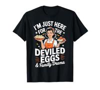 Im Just Here for The Deviled Eggs Family Drama Thanksgiving Camiseta