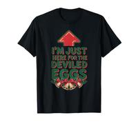 Im Just Here for The Deviled Eggs Xmas Funny Couple Matching Camiseta