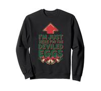 Im Just Here for The Deviled Eggs Xmas Funny Couple Matching Sudadera