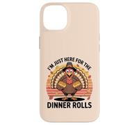 I'm Just Here For The Dinner Rolls Retro Pavo Acción de Gracias Carcasa para iPhone 14 Plus