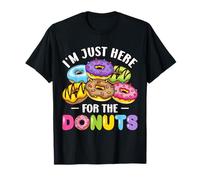 I'm Just Here for the Donuts Cute Foodie Sweet Postre Donut Camiseta