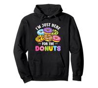 I'm Just Here for the Donuts Cute Foodie Sweet Postre Donut Sudadera con Capucha