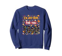 Im Just Here for The Food Foodie Fun Cita Sudadera, Unisex para Adultos, Azul Marino, M