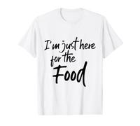 Im Just Here For The Food Funny Diching Pot Luck Hungry Camiseta gráfica económica