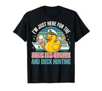 I'm Just Here For The Free Ice Cream and Duck Hunting Camiseta