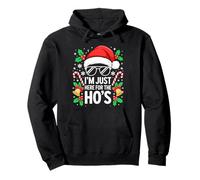 I'm Just Here For The Ho'S Shirt Hombres Mujeres Santa Navidad Sudadera con Capucha