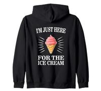 I'm Just Here For The Ice Cream Funny Foodie Sudadera con Capucha