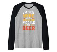 I'm Just Here For The Late Models and Beer - Camiseta Manga Raglan