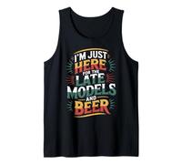 I'm Just Here For The Late Models and Beer |- Camiseta sin Mangas