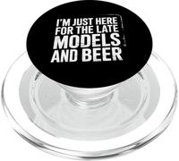 I'm Just Here For The Late Models and Beer |- PopSockets PopGrip para MagSafe