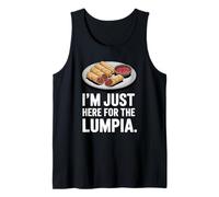 I'm Just Here for The Lumpia Funny Filipino Food Design Camiseta sin Mangas