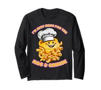 I'm Just Here For The Mac and Cheese - Funny Macaroni Lover Manga Larga