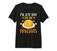 I'm Just Here For The Pancakes Funny Breakfast Meme Camiseta Premium
