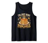I'm Just Here For The Pancakes Funny Breakfast Meme Camiseta sin Mangas