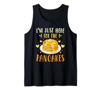 I'm Just Here For The Pancakes Funny Breakfast Meme Camiseta sin Mangas