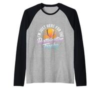 I'm Just Here For The Participation Trophy - Camiseta Manga Raglan
