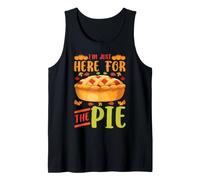 Im Just Here For The Pie Divertida Cena De Acción de Gracias Pavo Camiseta sin Mangas