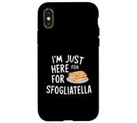 I'm Just Here for The Sfogliatelle Italian Ricotta Pastry Carcasa para iPhone X/XS