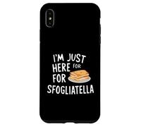 I'm Just Here for The Sfogliatelle Italian Ricotta Pastry Carcasa para iPhone XS MAX