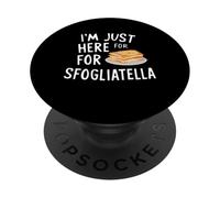 I'm Just Here for The Sfogliatelle Italian Ricotta Pastry PopSockets PopGrip Adhesivo