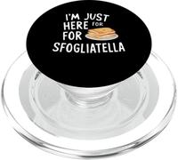 I'm Just Here for The Sfogliatelle Italian Ricotta Pastry PopSockets PopGrip para MagSafe